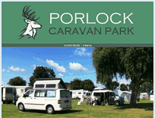 Tablet Screenshot of porlockcaravanpark.co.uk